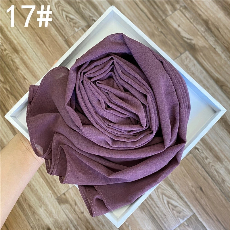 Solid Color Sprinkling Gold Pearl Chiffon Chiffon Fashion Sprinkling Gold Scarf Women's Toe Chiffon Glitter Scarf