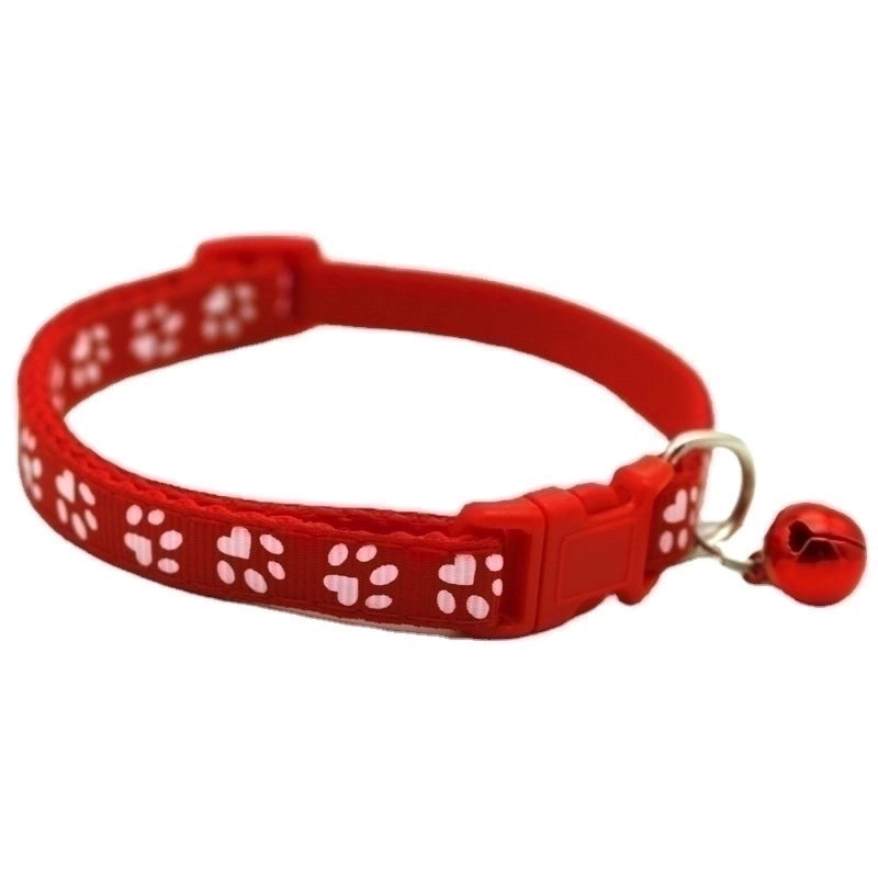 Casual Pp Solid Color Footprint Pet Collar