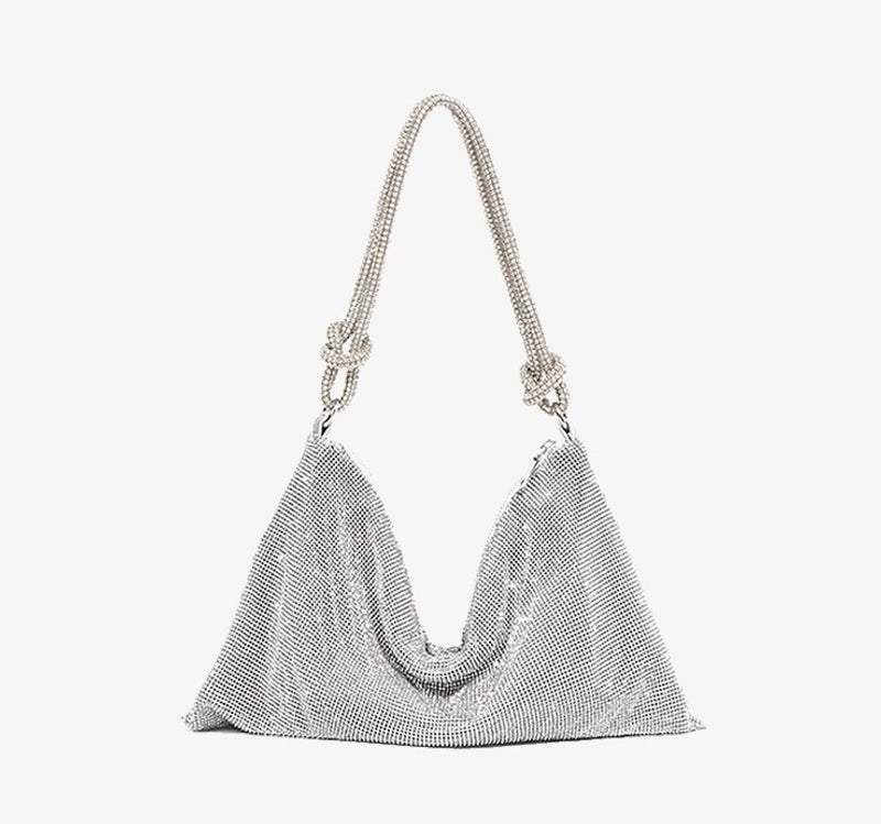 Women's Small Polyester Solid Color Classic Style Square Zipper Underarm Bag