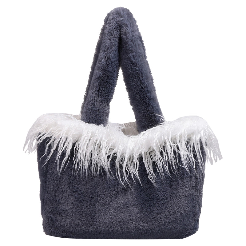 Shoulder Bag Plush Bag Large Capacity Totes Fashion Simple Trendy Temperament Underarm Bag