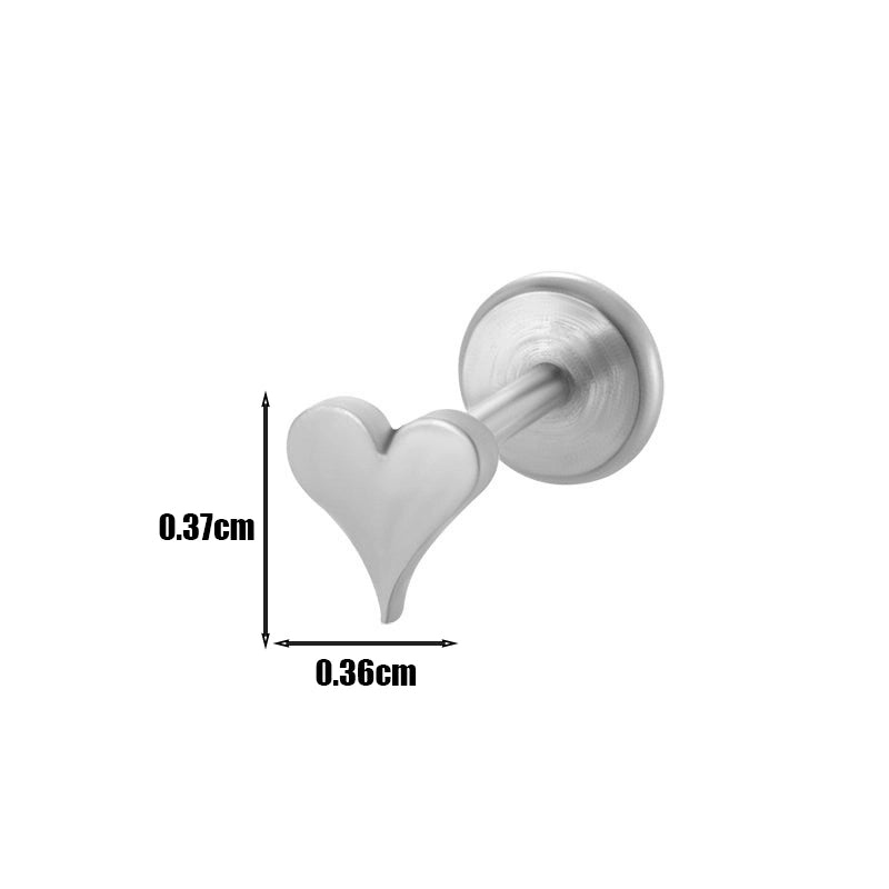 1 Piece Ear Cartilage Rings & Studs Minimalist Geometric Round 316L Stainless Steel  Plating 18K Gold Plated Ear Cartilage Rings & Studs