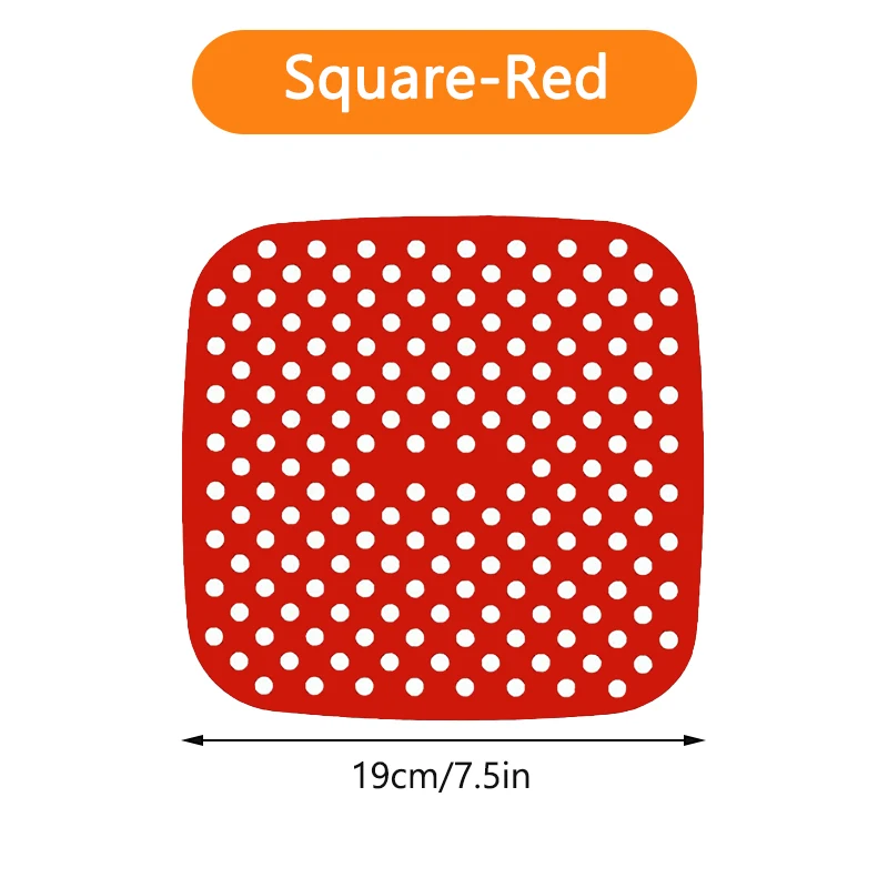 SILICONE AIR FRYER MAT REUSABLE NON-STICK BAKING MAT SQUARE