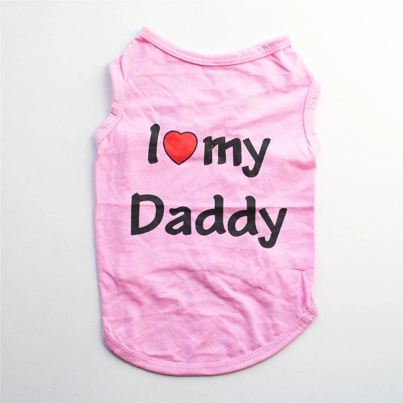 Casual Cotton Letter Pet Clothing