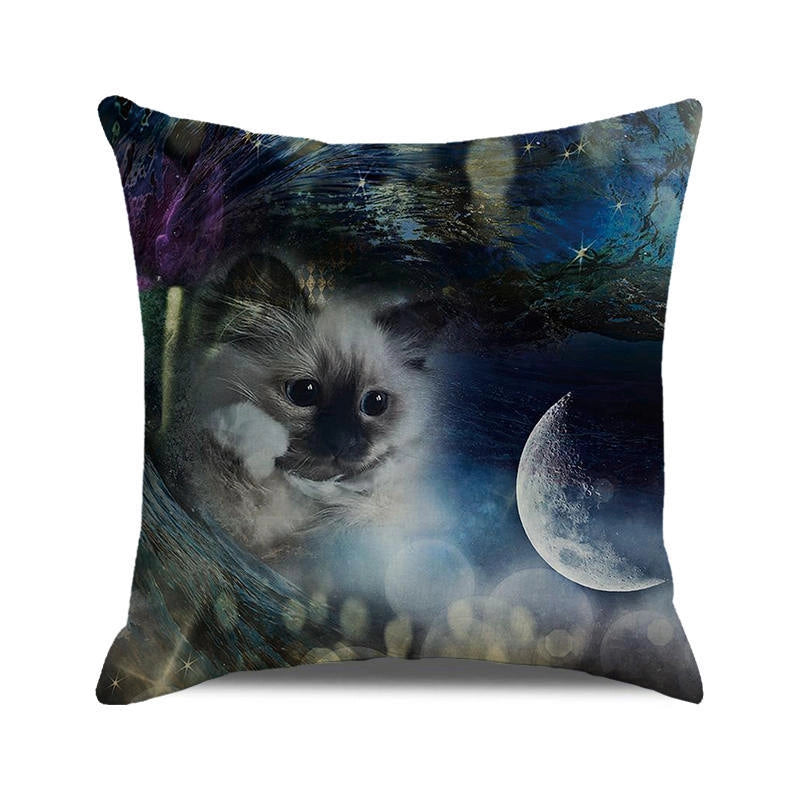 Halloween Cartoon Style Letter Dog Cat PP Cotton Couch & Sofa Decor