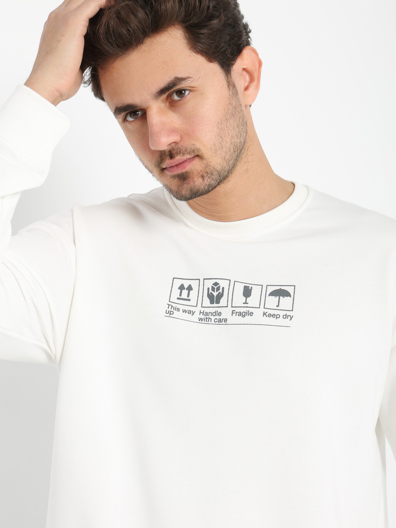 Front Place Print Sweatshirt