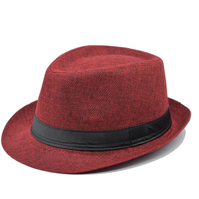 Unisex Modern Style Classic Style Geometric Curved Eaves Sun Hat Fedora Hat