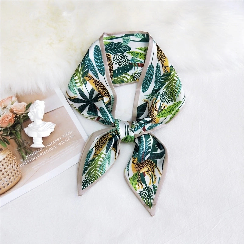 Double-sided Sharp-angled Silk Scarf