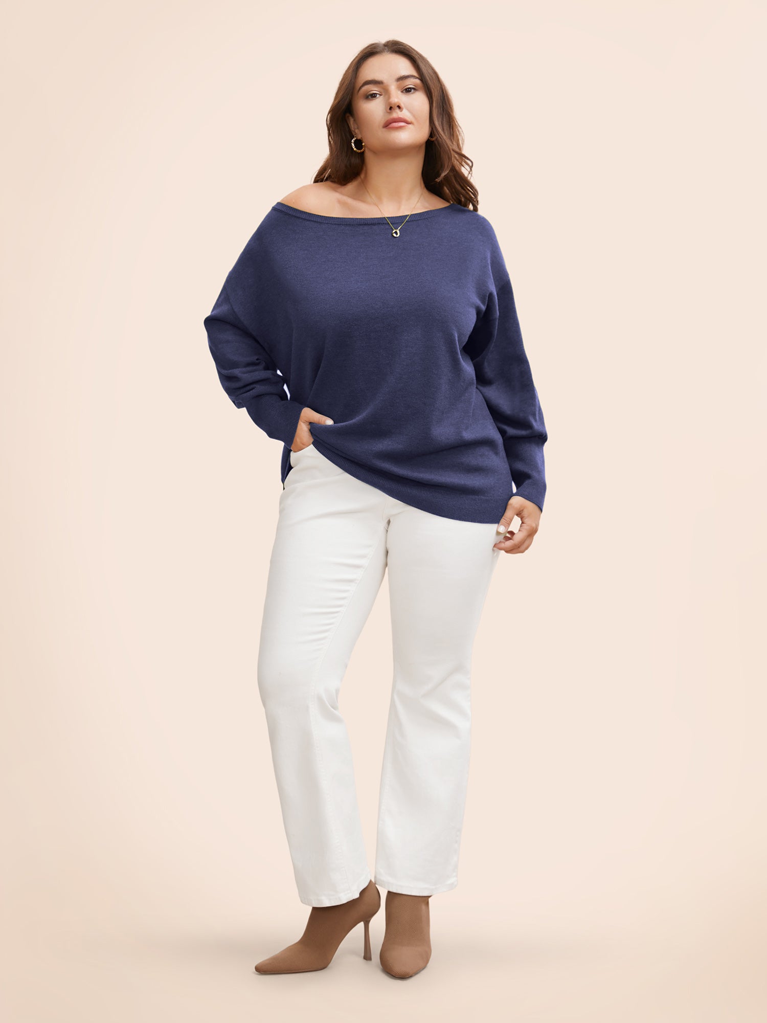 Supersoft Essentials Boat Neck Drop Shoulder Pullover