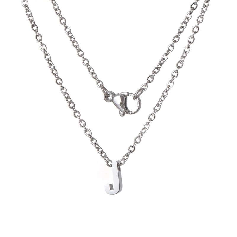 Titanium Steel Minimalist Plating Letter None Necklace