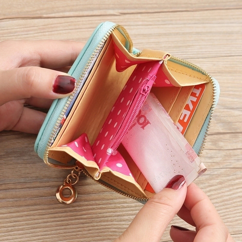 Korean Bow Coin Purse Wallet Candy Color Coin Bag