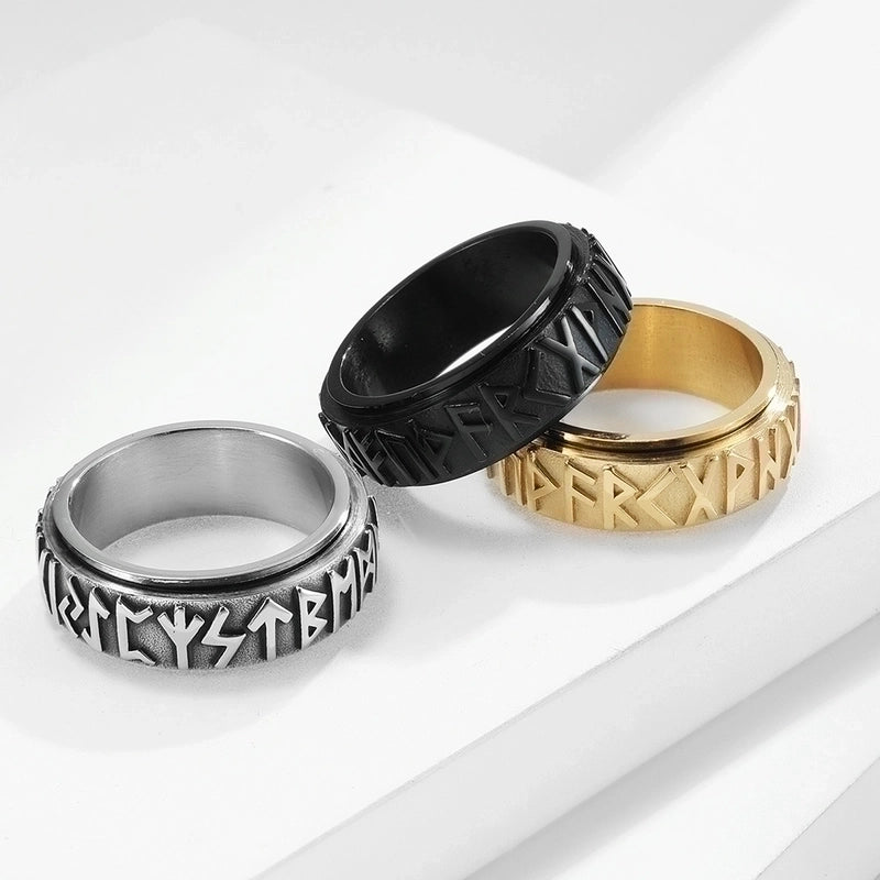 Fashion Letter Stainless Steel Rings Plating Stainless Steel Rings