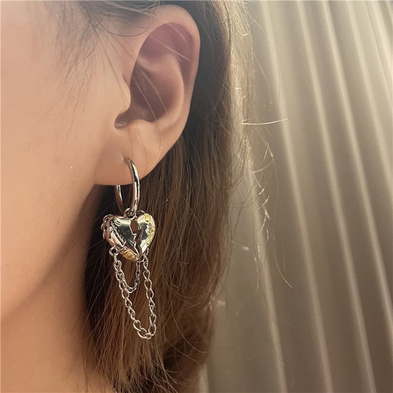Chained Hearts Earrings
