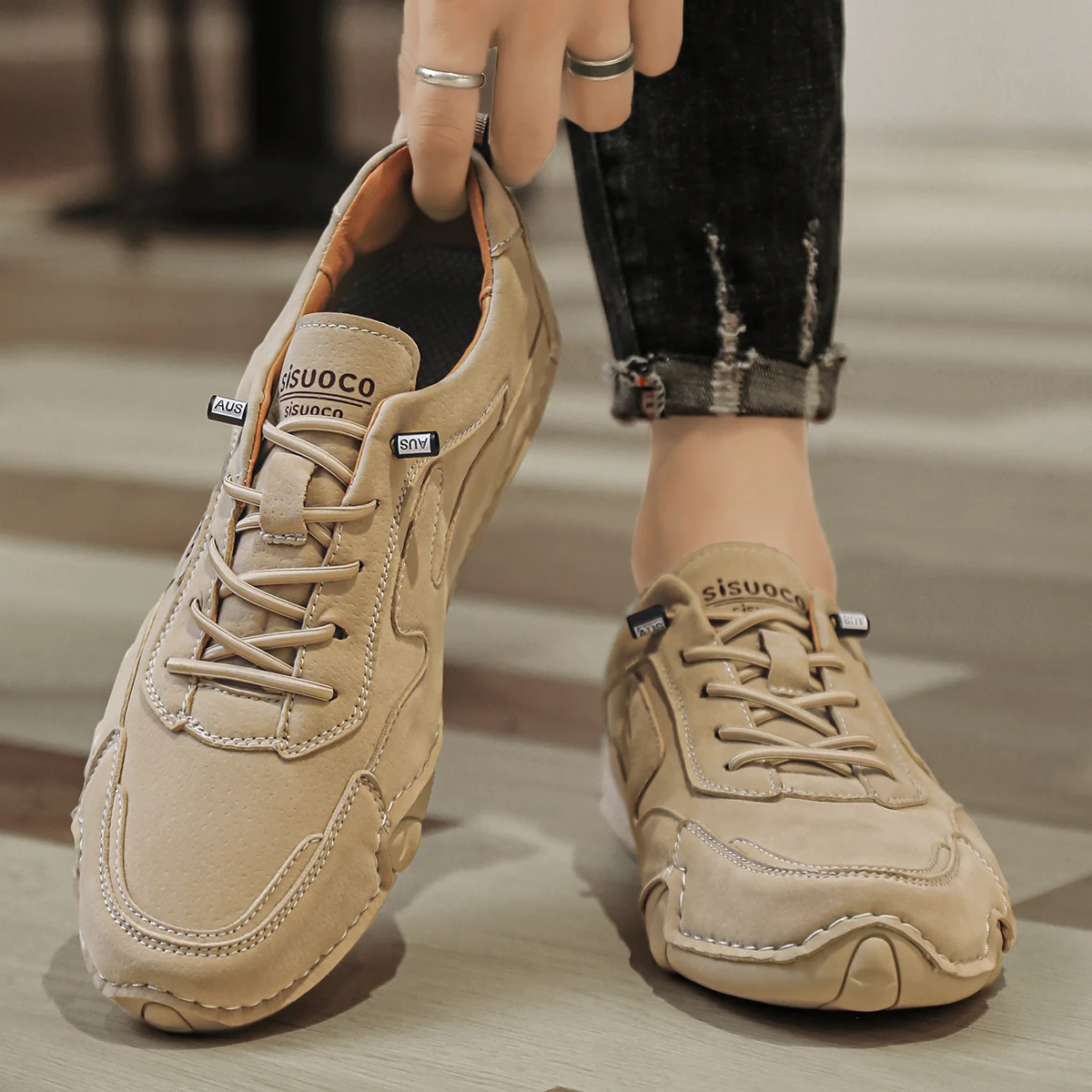 business Brand Men Shoes New Men Casual Shoes Allmatch Loafers Men Fashion Business Shoes Fashion Soft Sole Social Shoe 2024 sneakers