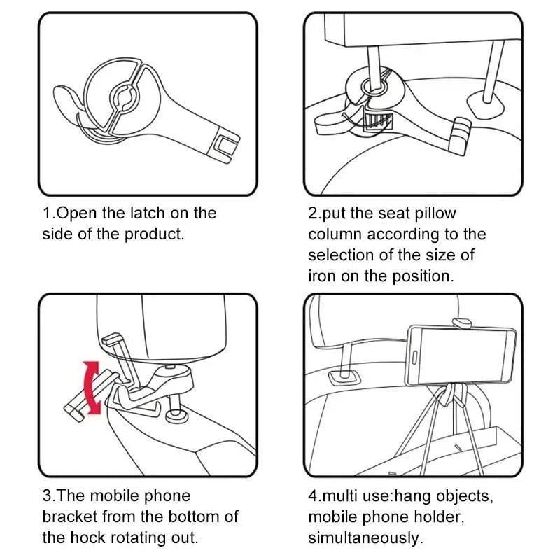 🔥🔥🔥Headrest Bracket Car Hook