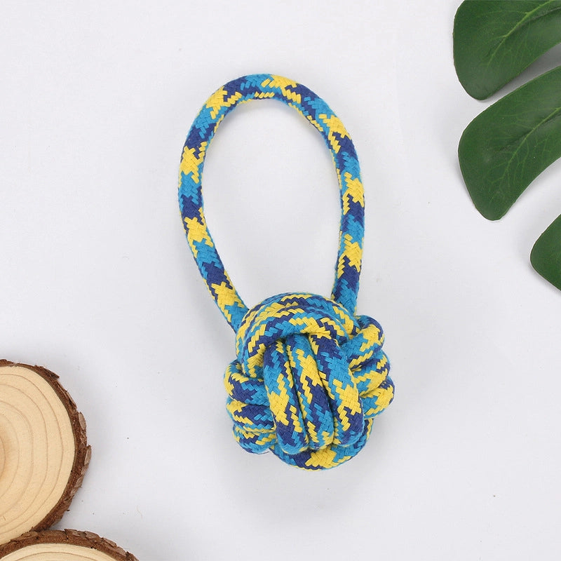 Simple Molar Bite Resistant Cotton Rope Pet Toy Ball
