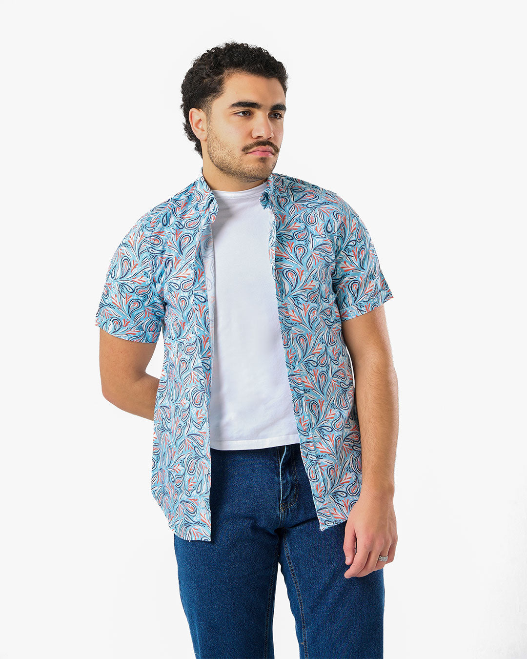 Casual Slim Mens Short Sleeve Shirt