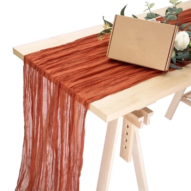 Vacation Solid Color Polyester Table Runner