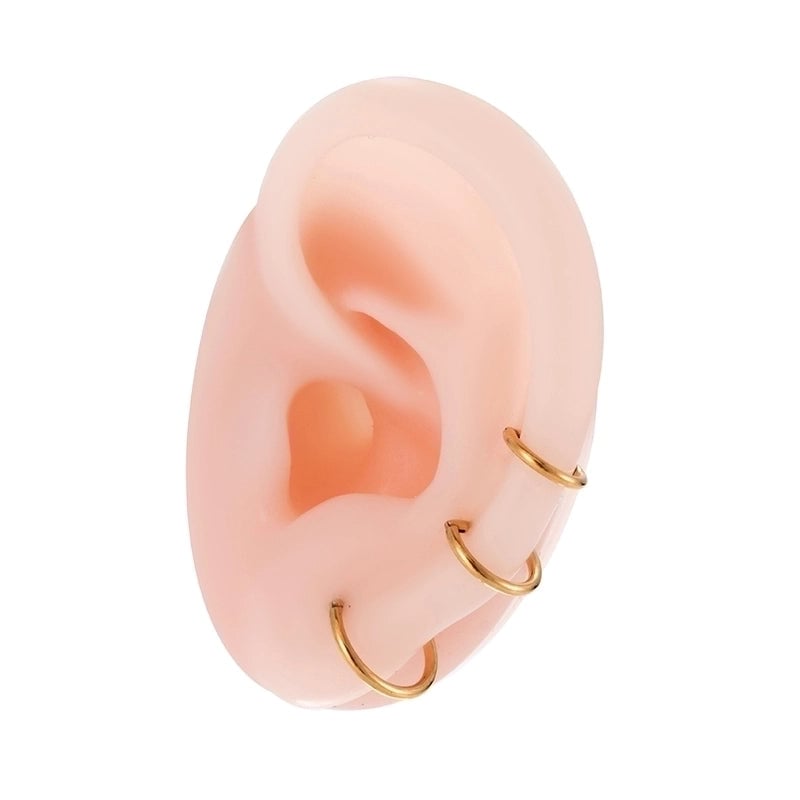 1 Piece Ear Cartilage Rings & Studs Minimalist Classic Style Semicircle Pure Titanium Ear Cartilage Rings & Studs