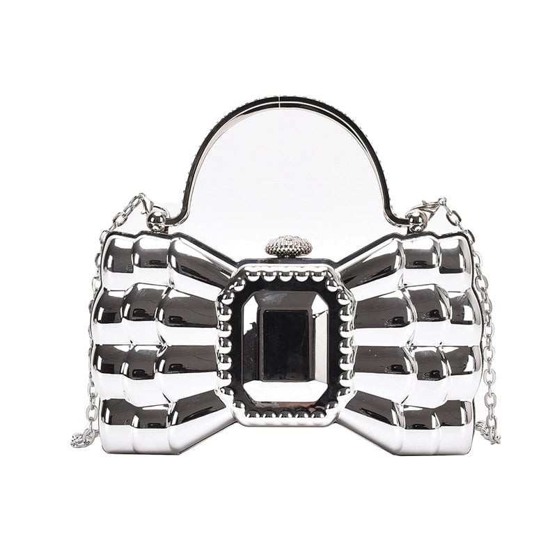 Women's Small Arylic Solid Color Elegant Vintage Style Square Lock Clasp Evening Bag