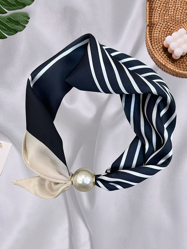Printed Split-Joint Striped Shawl&Scarf
