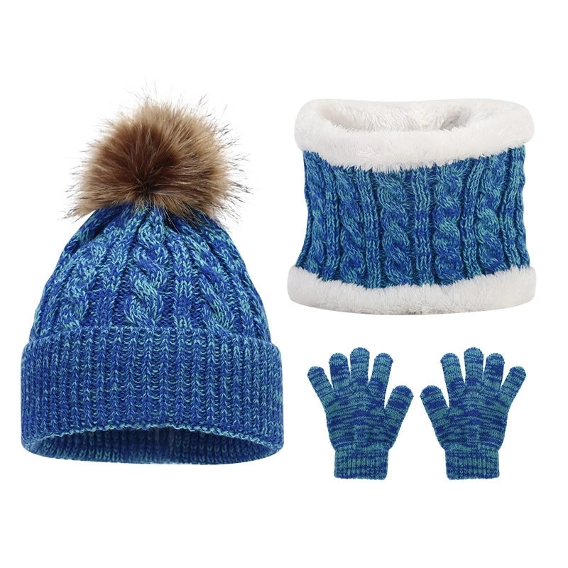 Kid's Basic Minimalist Solid Color Wool Cap