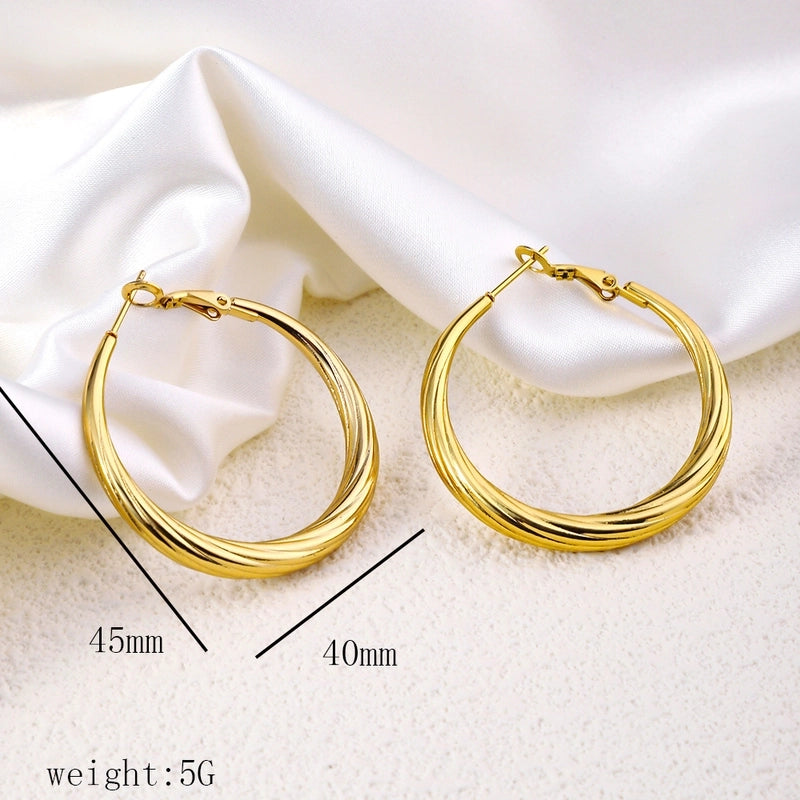 12 Pieces Minimalist Commute Geometric Heart Shape Plating Titanium Steel Drop Earrings Earrings Ear Studs