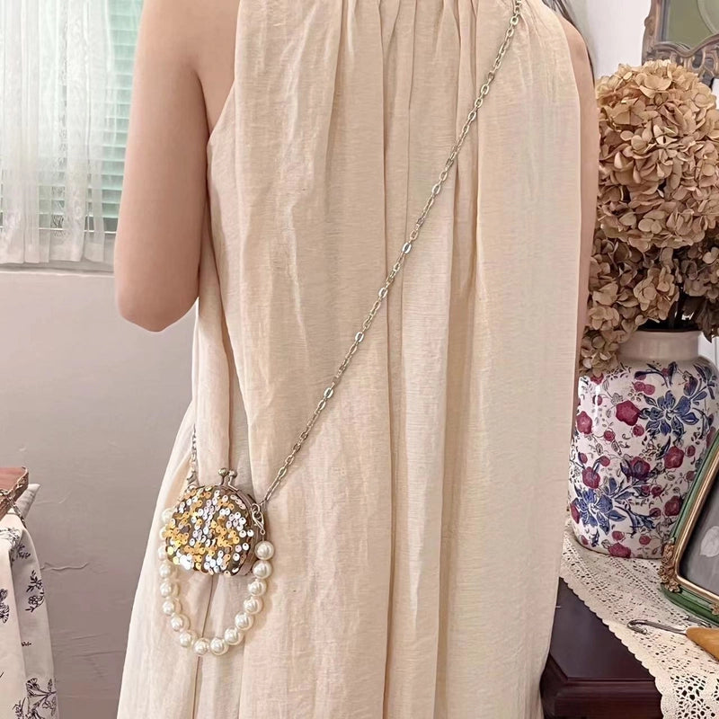 Women's Mini Arylic Solid Color Elegant Streetwear Oval Lock Clasp Crossbody Bag