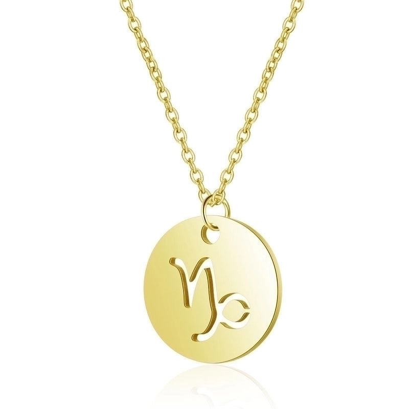 Minimalist Constellation 201 Stainless Steel 18K Gold Plated Polishing Pendant Necklace