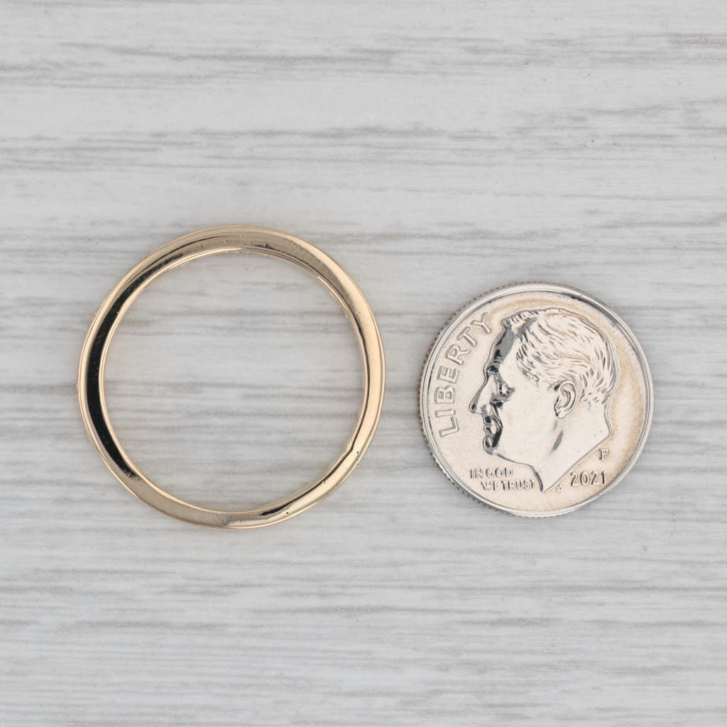 0.50ctw Diamond Wedding Band 14k Yellow Gold Size 9.25-9.5 Ring