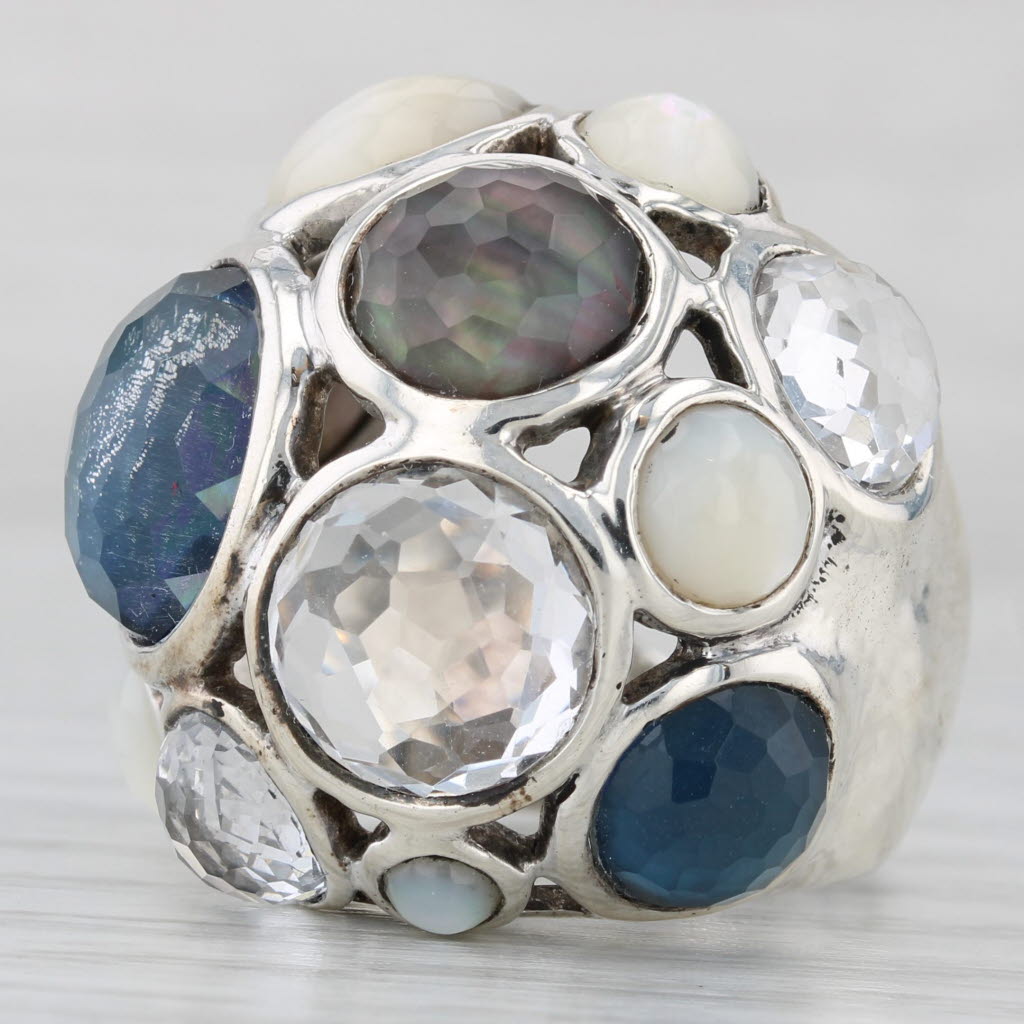 Ippolita Rock Candy Collection Ring Sterling Silver Mother of Pearl Quartz