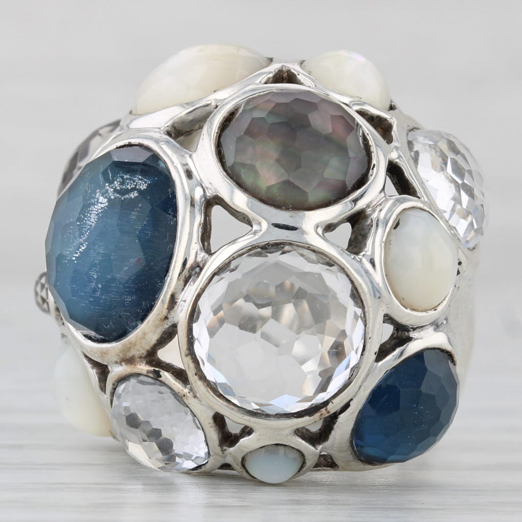 Ippolita Rock Candy Collection Ring Sterling Silver Mother of Pearl Quartz