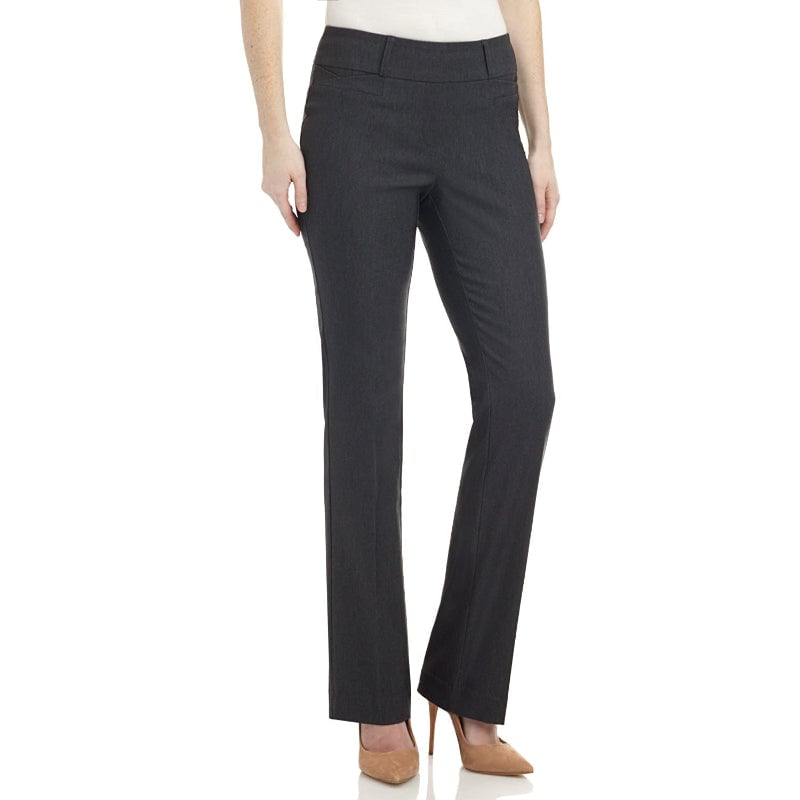 Women's Solid Ease In To Comfort Fit Bootcut Stretch Pant