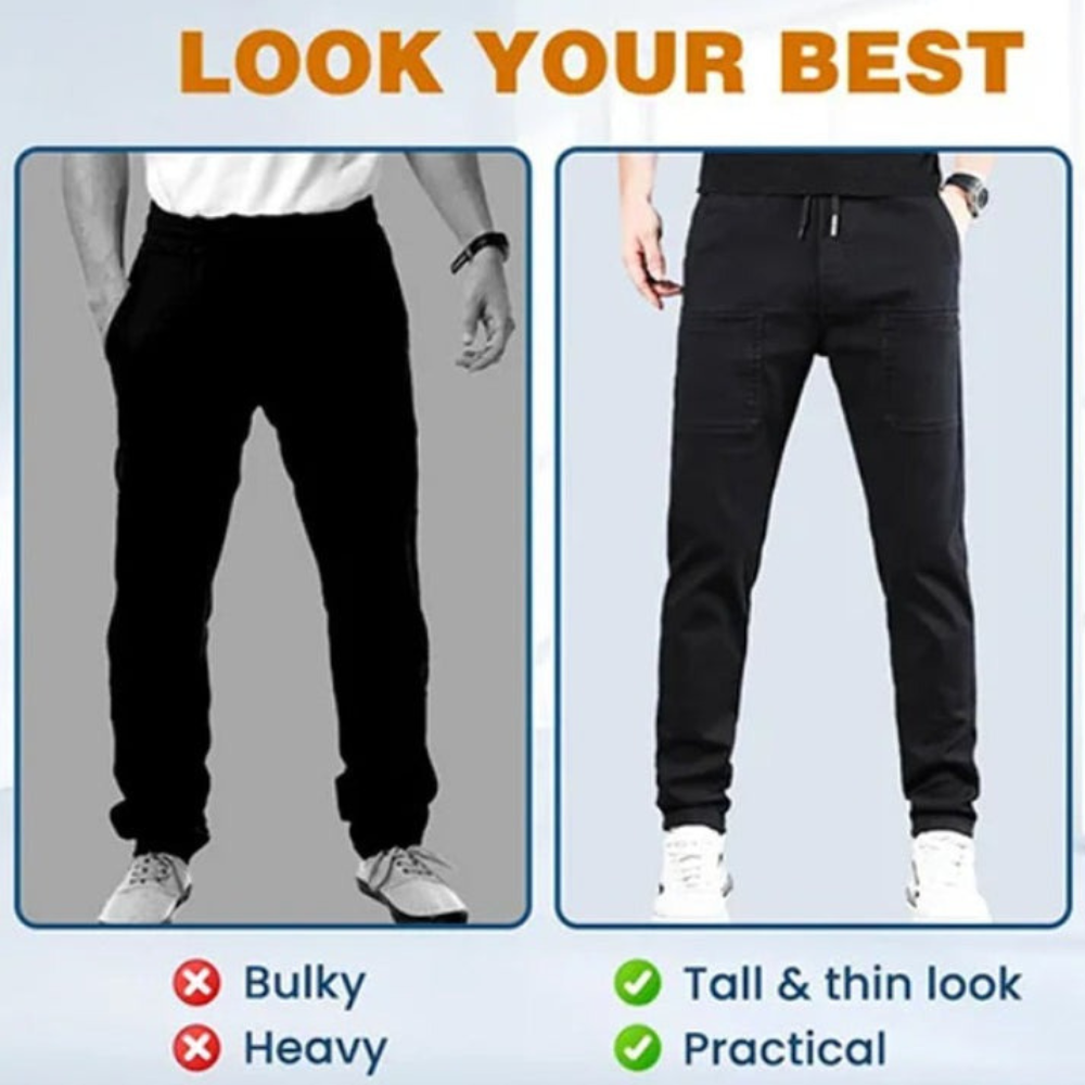 Stretch Cargo Pants With Six Pockets And Quick Dry Fabric