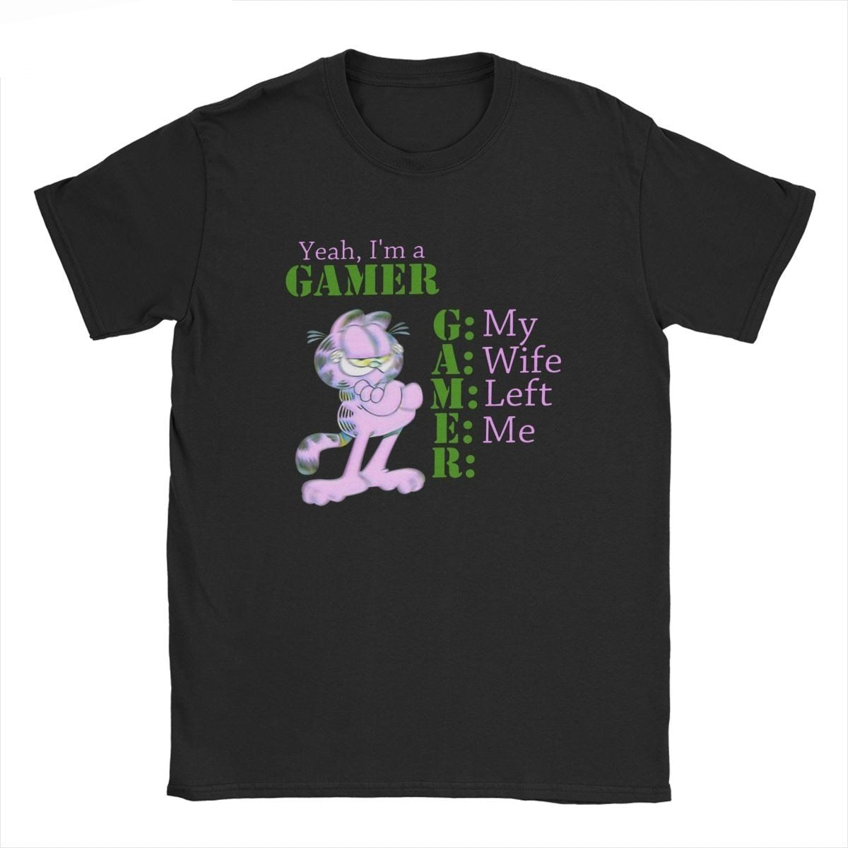 Yeah I'm A Gamer Garfield Tee