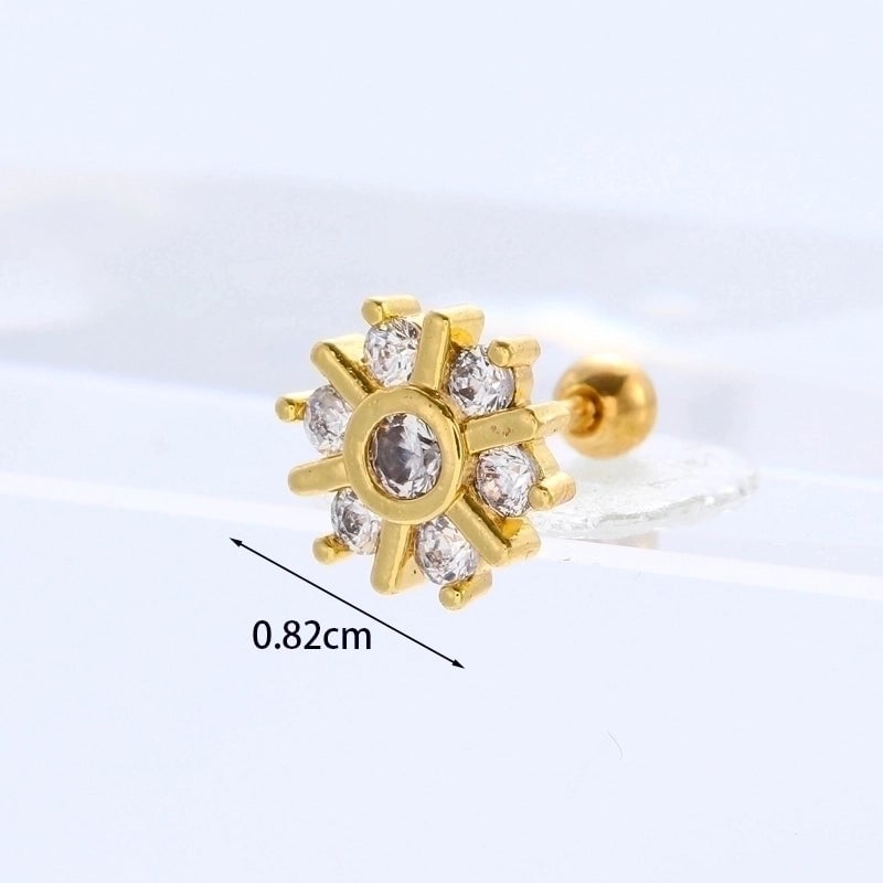 Ear Cartilage Rings & Studs Exaggerated Animal 316L Stainless Steel  Copper