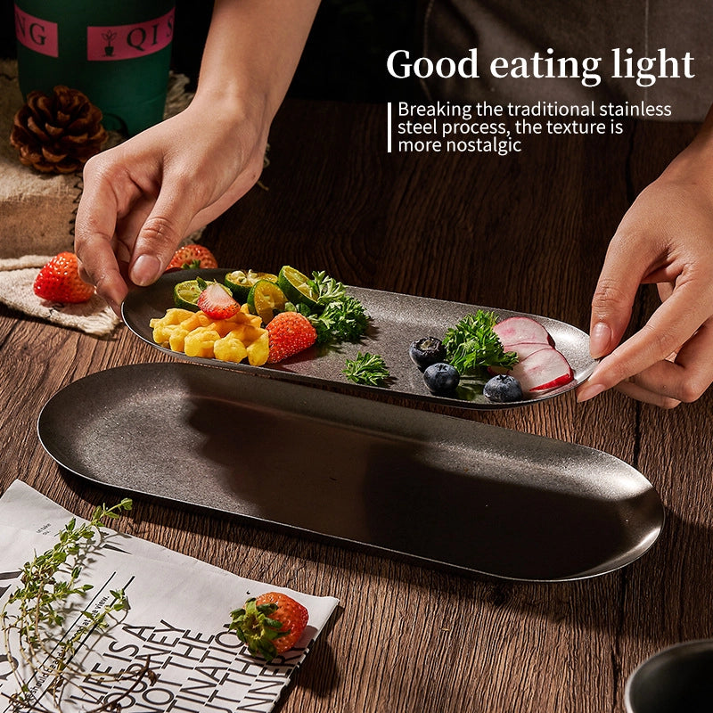 Casual Classical Pastoral Solid Color 304 Stainless Steel Tableware 1 Piece