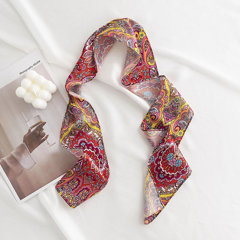 Women's Fashion Plant Fruit Imitation Cashmere Printing Cotton Linen Scarves