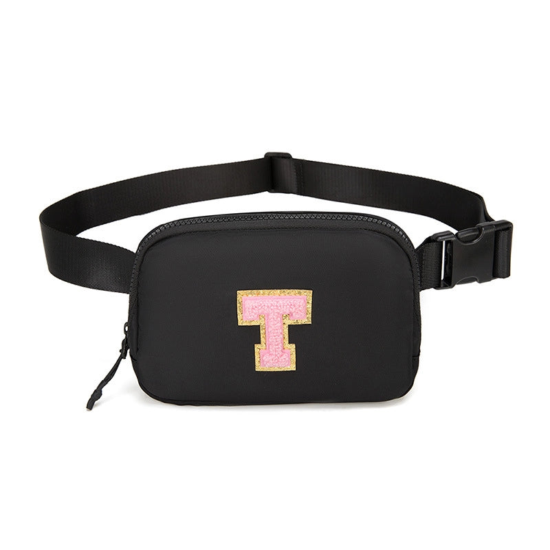 Women's Streetwear Letter Nylon Waist Bags