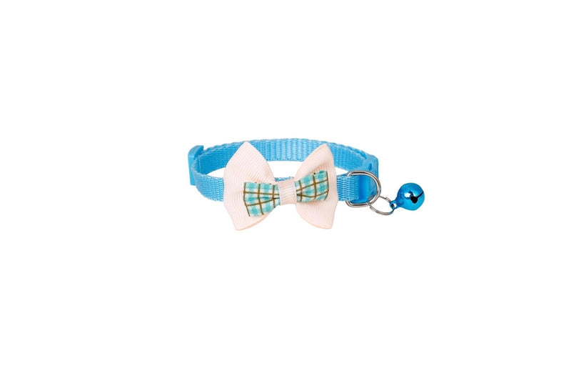Cute PP PVC Plaid Bow Knot Pet Collar