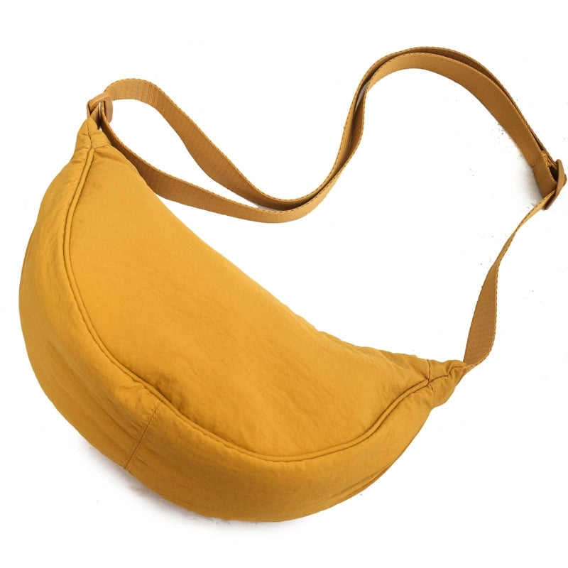 Women's Classic Style Solid Color Nylon Oxford Cloth Waist Bags
