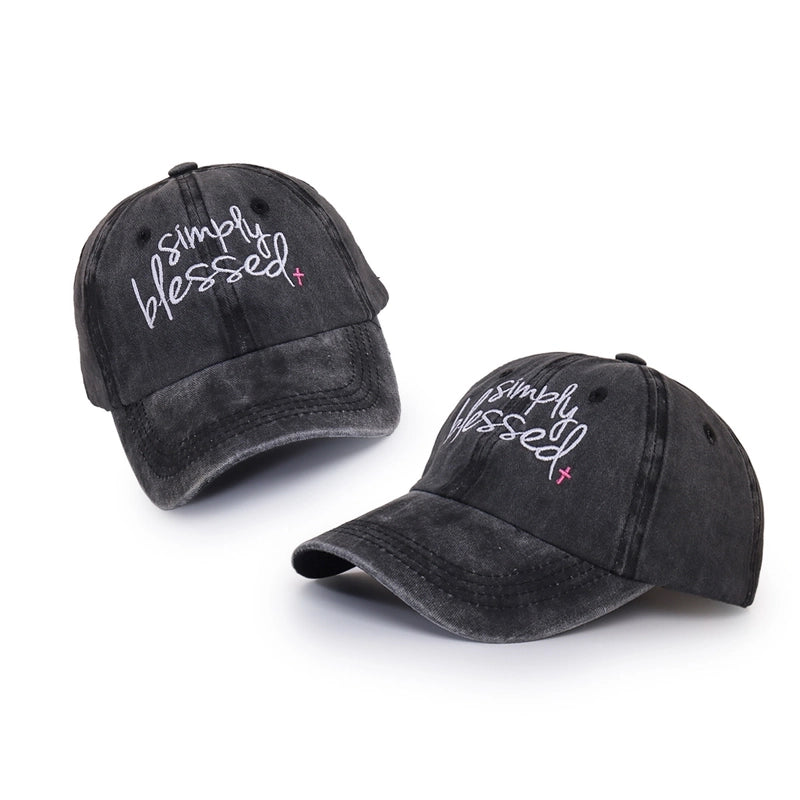 Wide-brimmed Washable Baseball Cap
