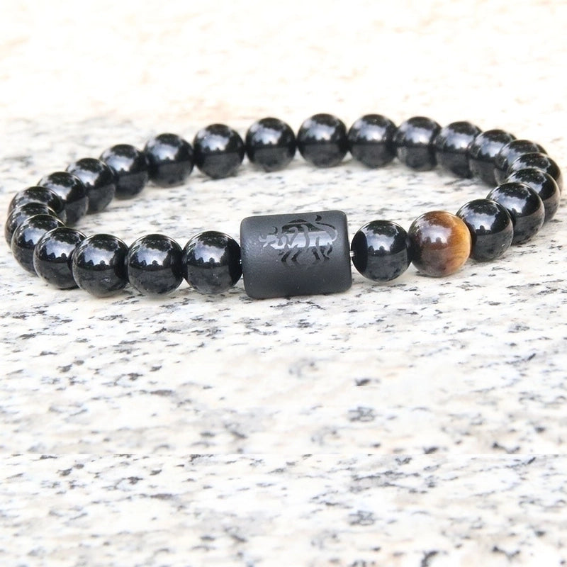 Minimalist Constellation Natural Stone Beaded Carving Bracelets