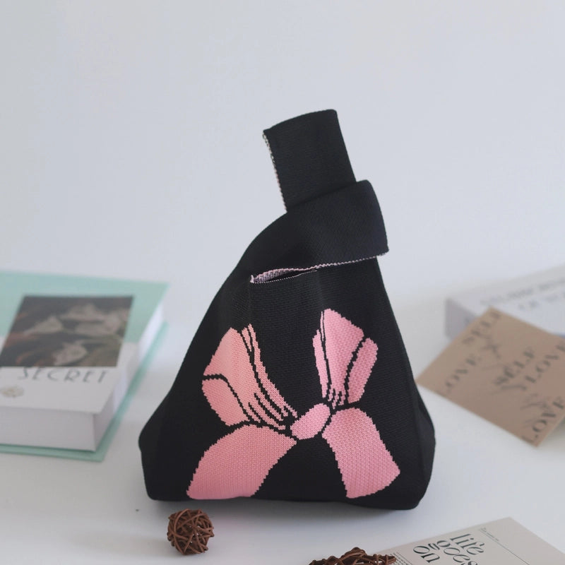 Women's Small Polyester Letter Floral Elegant Streetwear Square Open Handbag