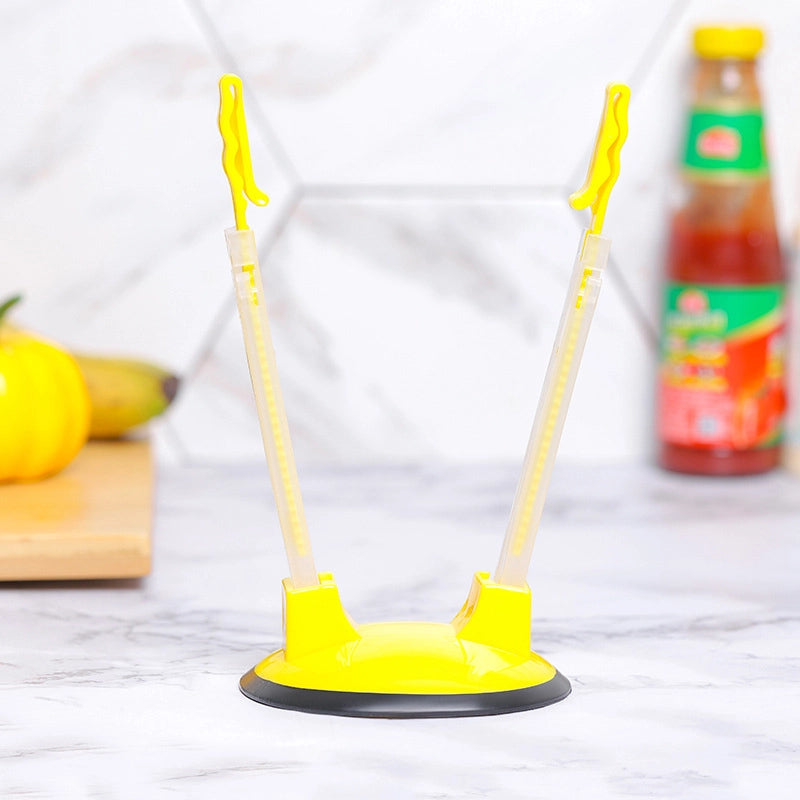 Casual Solid Color Plastic Bag Holder