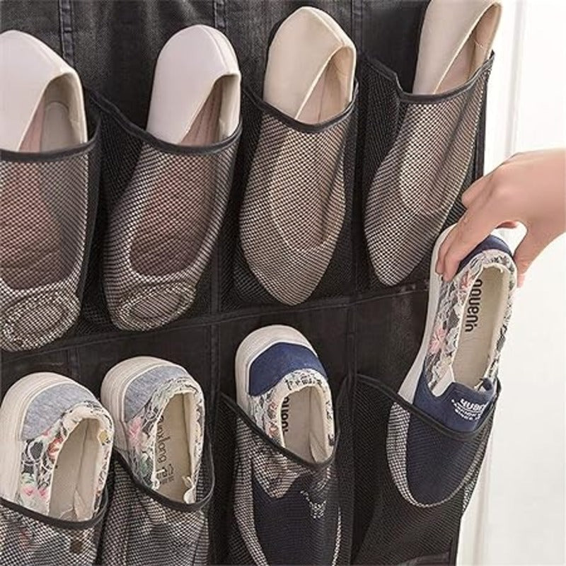 Over The Door Shoe Rack .  Foldable Shoe Organizer for Hanging