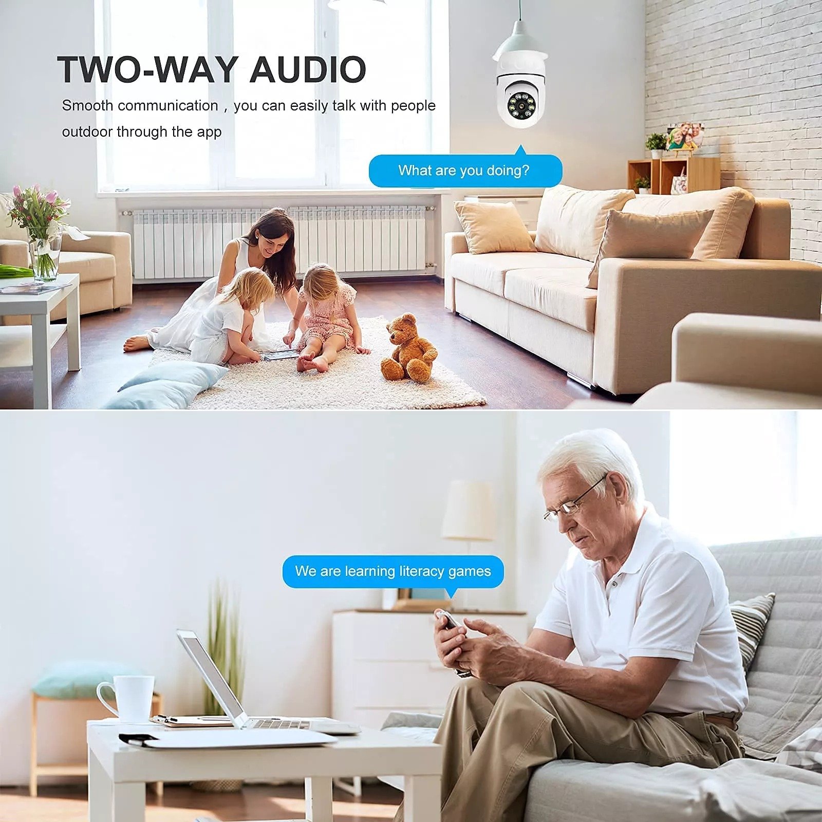 Wireless Wifi Light Bulb Camera Security Camera🔥
