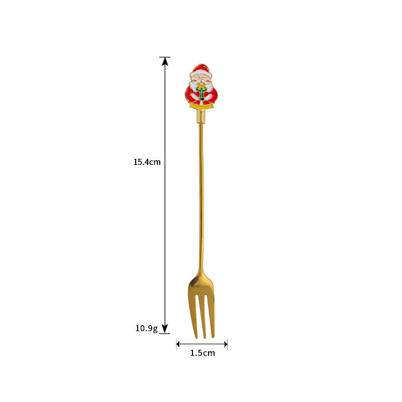 Christmas Fashion Cartoon Stainless Steel Tableware