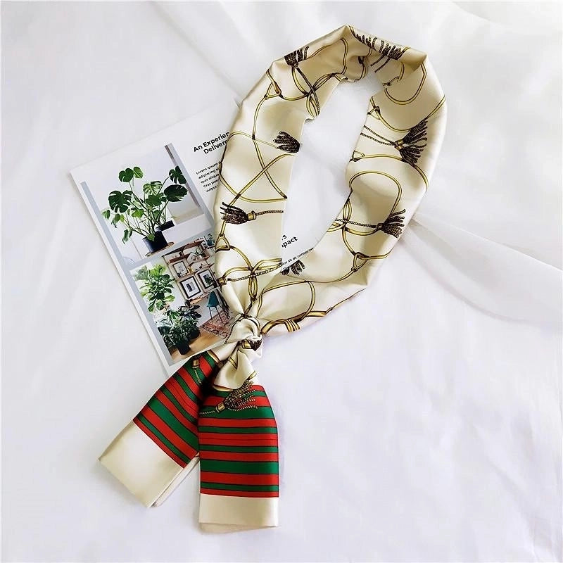 Fashion Double-sided Wild Small Scarf Professional Scarf