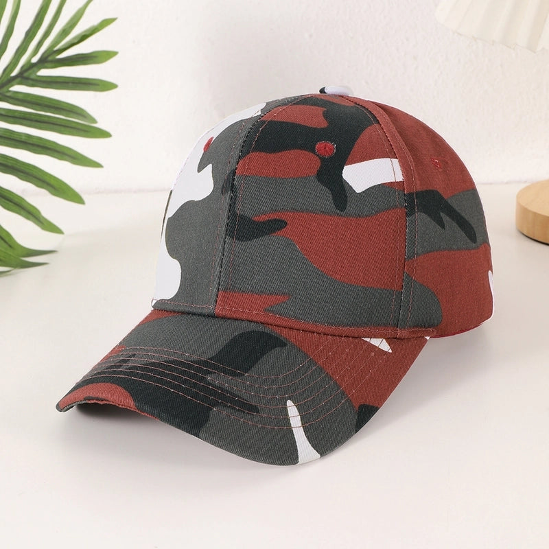 Unisex Casual Classic Style Camouflage Printing Curved Eaves Baseball Cap