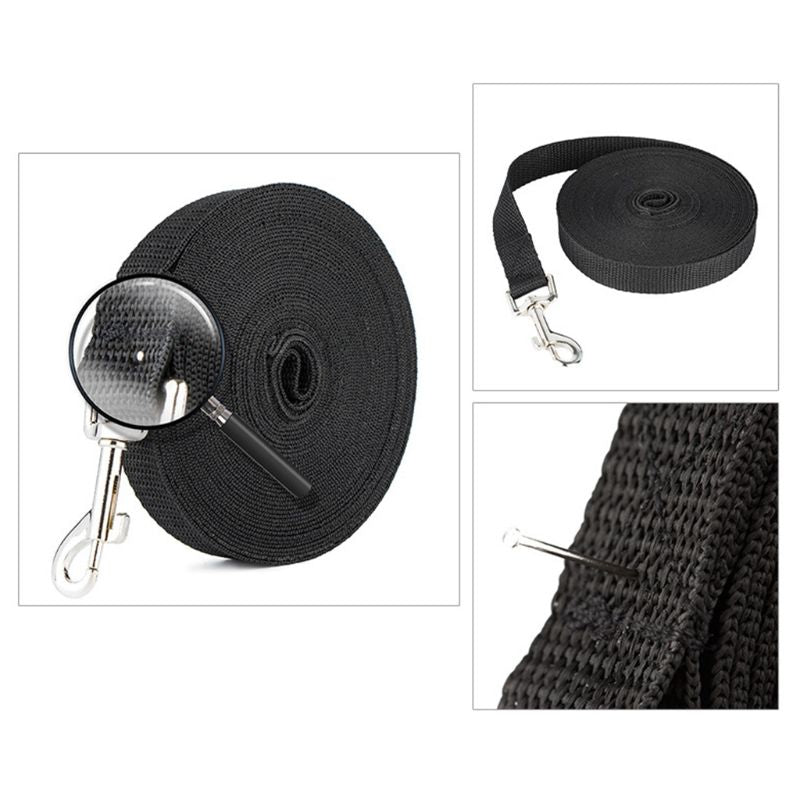 Nylon Black Dog Leash